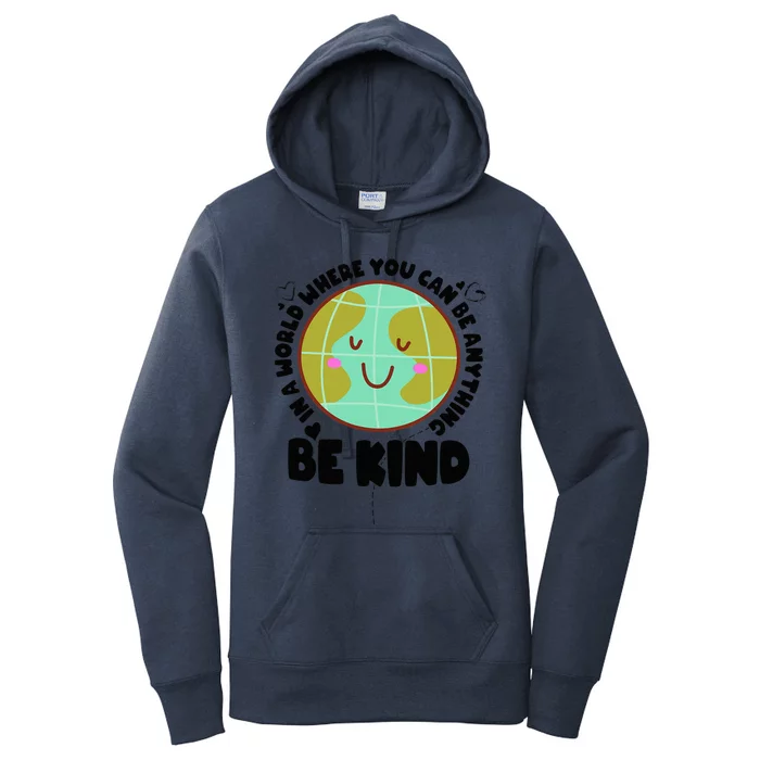 Cute Orange Unity Day Antibullying Awareness Be Kind Women's Pullover Hoodie