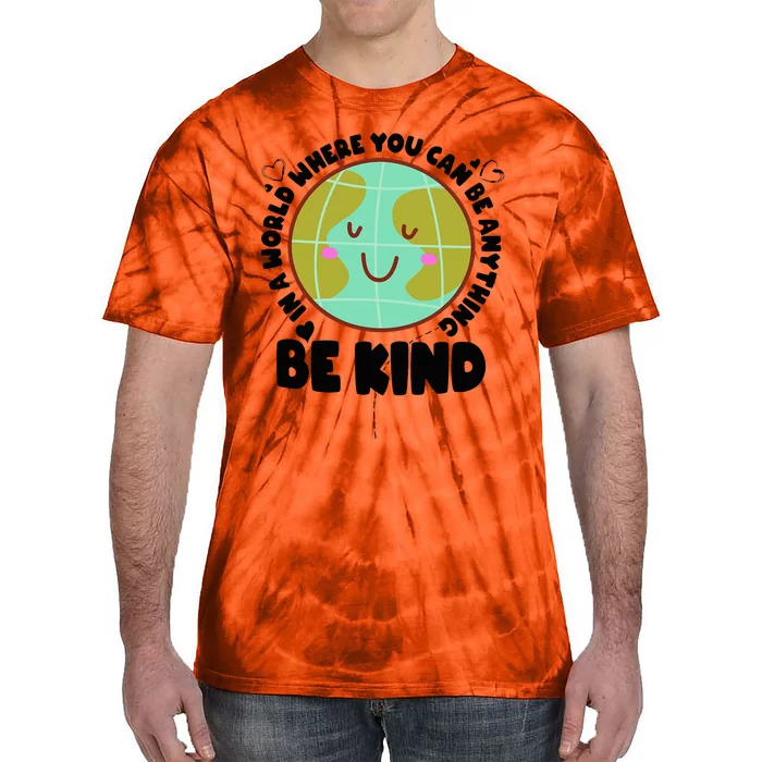 Cute Orange Unity Day Antibullying Awareness Be Kind Tie-Dye T-Shirt