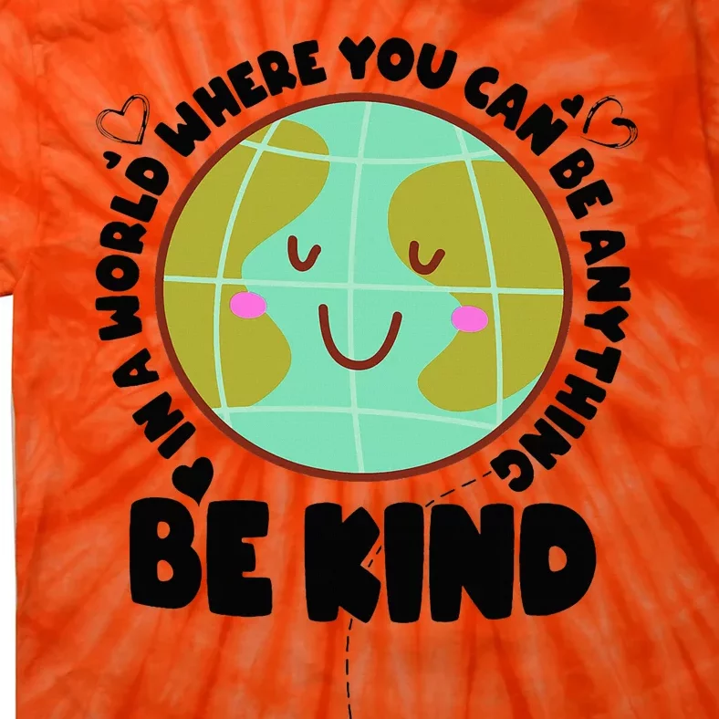 Cute Orange Unity Day Antibullying Awareness Be Kind Tie-Dye T-Shirt