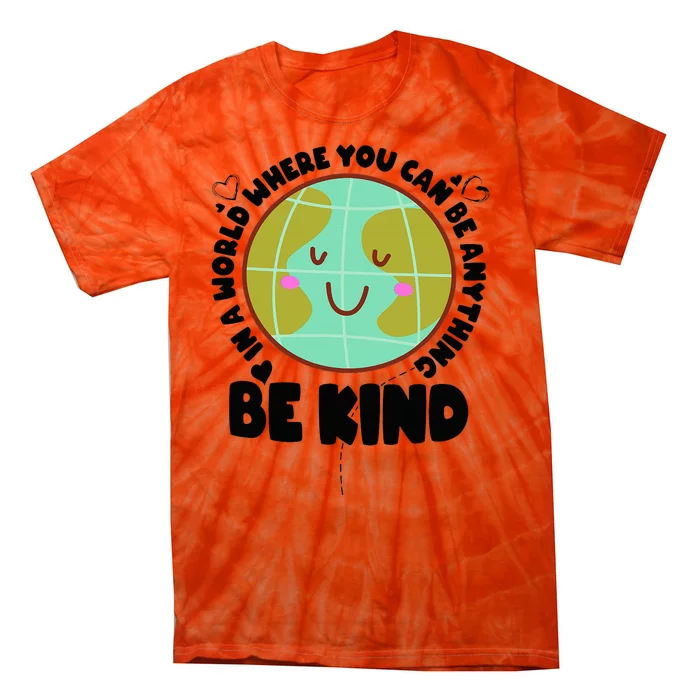 Cute Orange Unity Day Antibullying Awareness Be Kind Tie-Dye T-Shirt