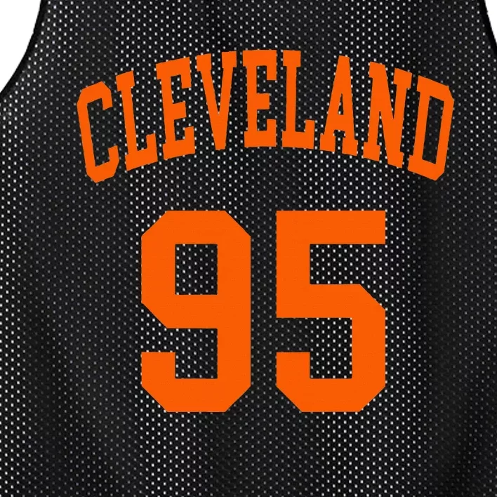 Cleveland Ohio Us American College Font Number 95 Mesh Reversible Basketball Jersey Tank