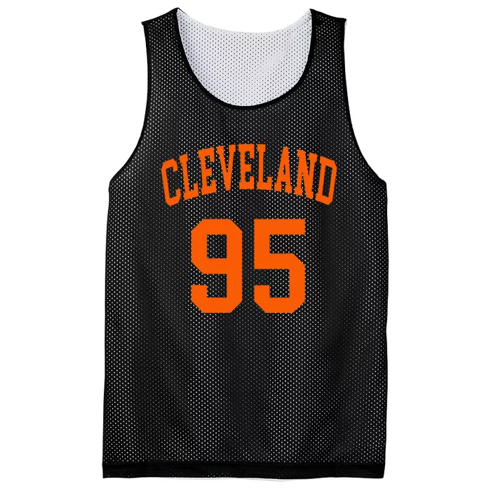 Cleveland Ohio Us American College Font Number 95 Mesh Reversible Basketball Jersey Tank