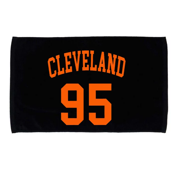 Cleveland Ohio Us American College Font Number 95 Microfiber Hand Towel