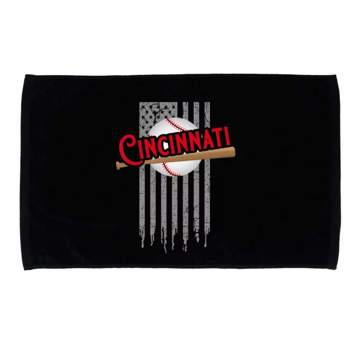 Cincinnati OH USA Flag The Queens Chip City Basic Cincy Microfiber Hand Towel