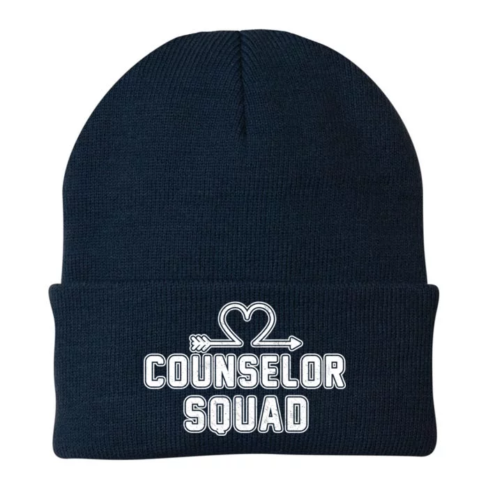 Counselor Squad Heart Knit Cap Winter Beanie