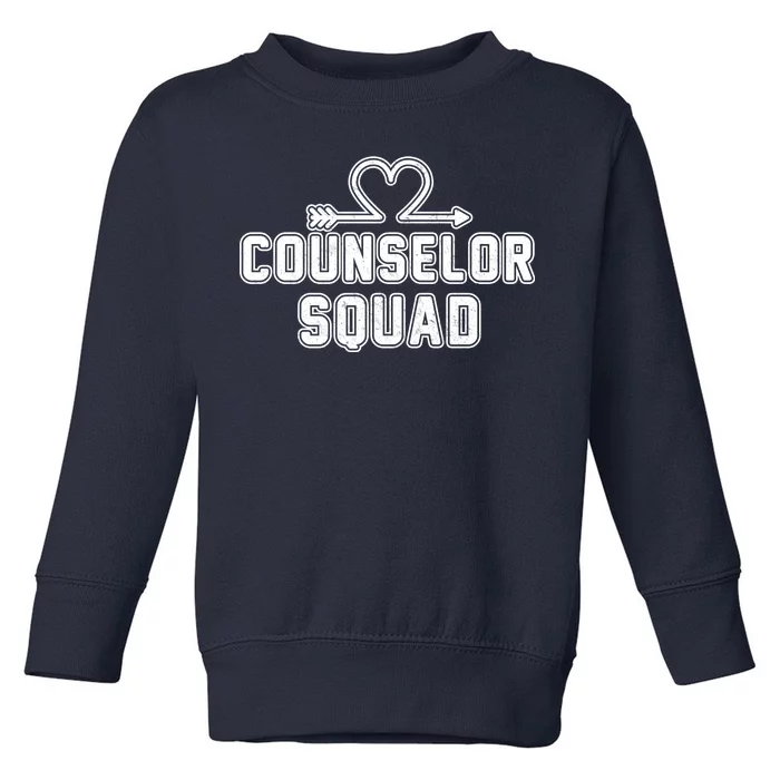 Counselor Squad Heart Toddler Sweatshirt