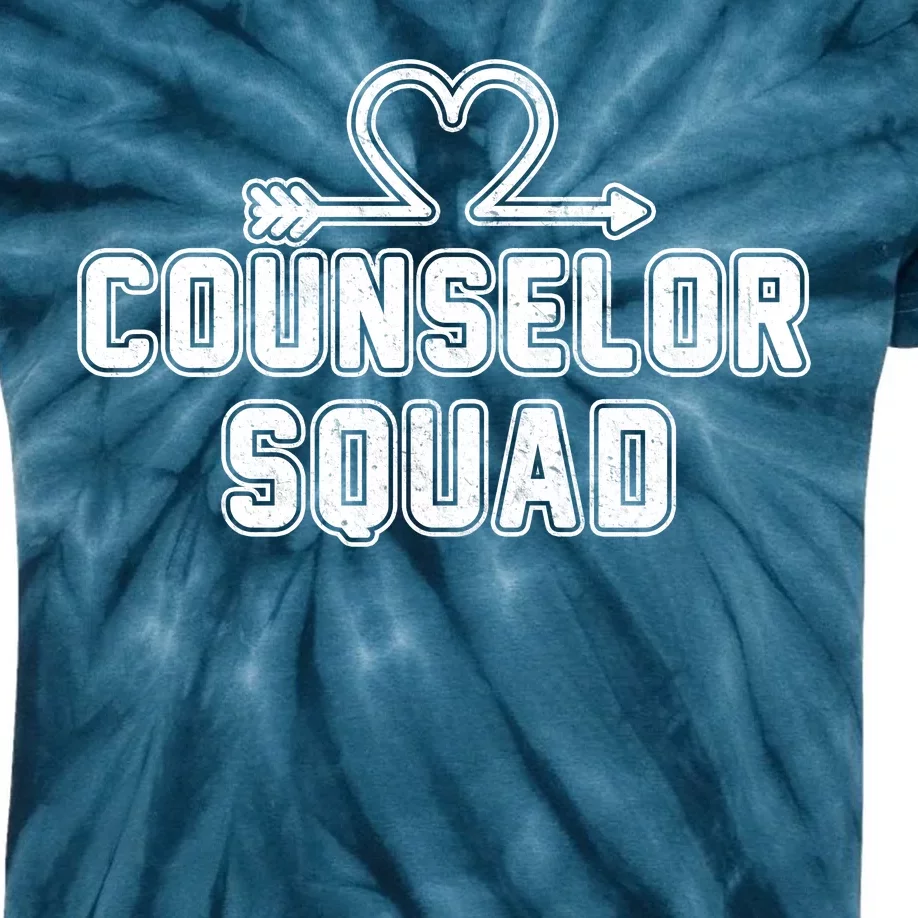 Counselor Squad Heart Kids Tie-Dye T-Shirt