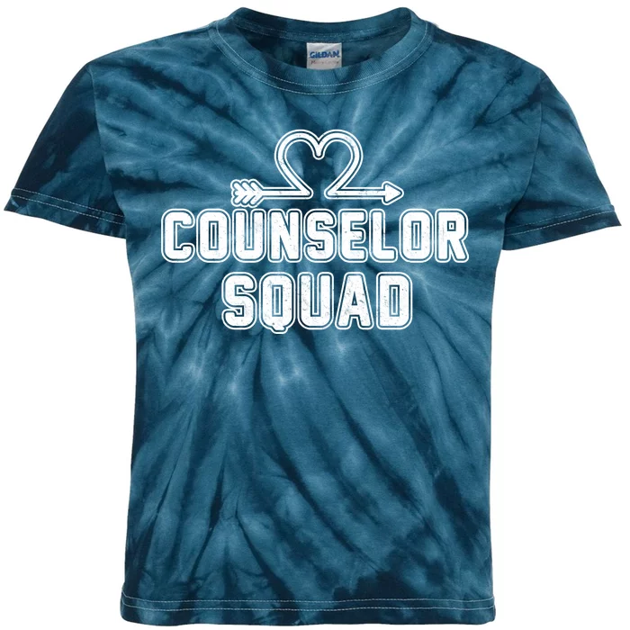 Counselor Squad Heart Kids Tie-Dye T-Shirt