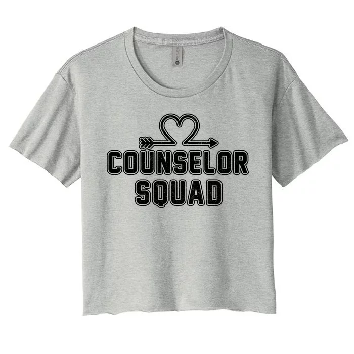 Counselor Squad Heart Women's Crop Top Tee