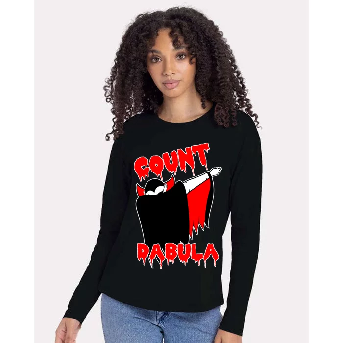 Count Dabula Bloody Vampire Halloween Womens Cotton Relaxed Long Sleeve T-Shirt