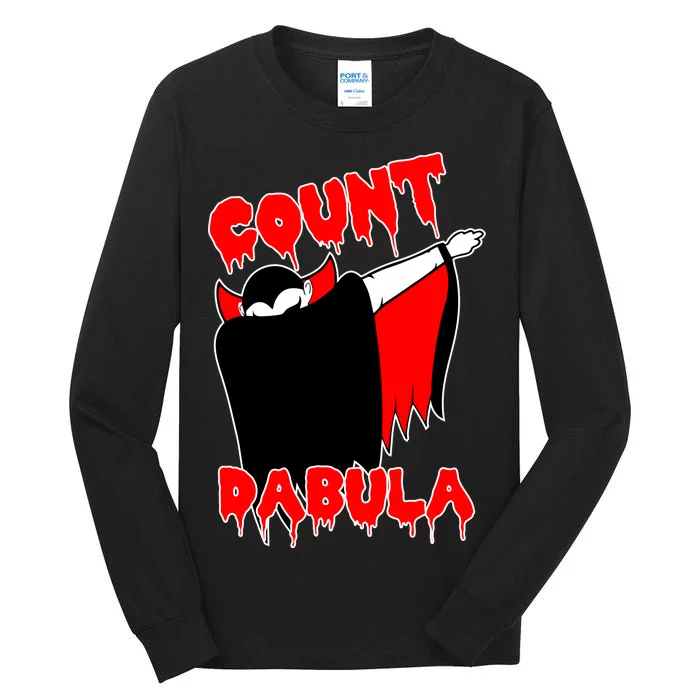 Count Dabula Bloody Vampire Halloween Tall Long Sleeve T-Shirt