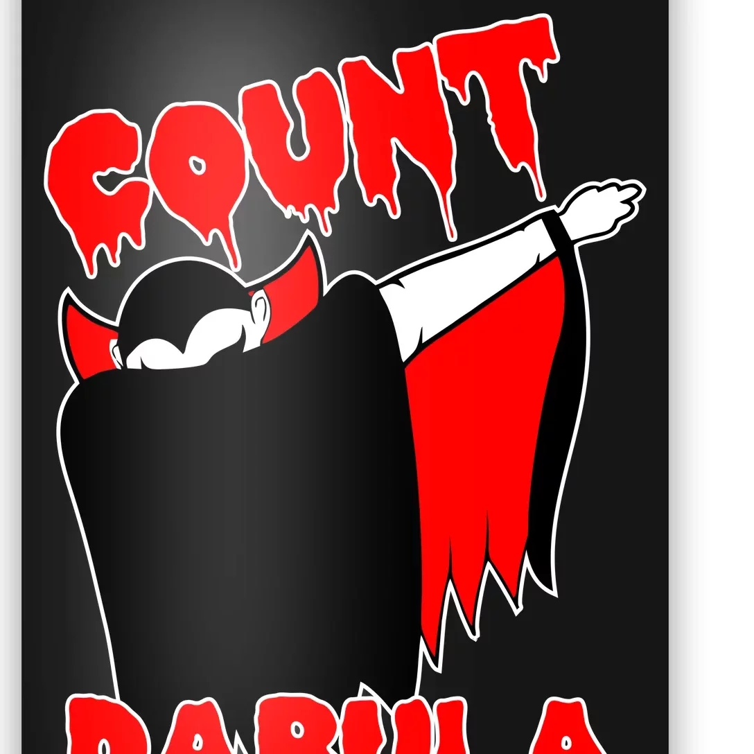 Count Dabula Bloody Vampire Halloween Poster