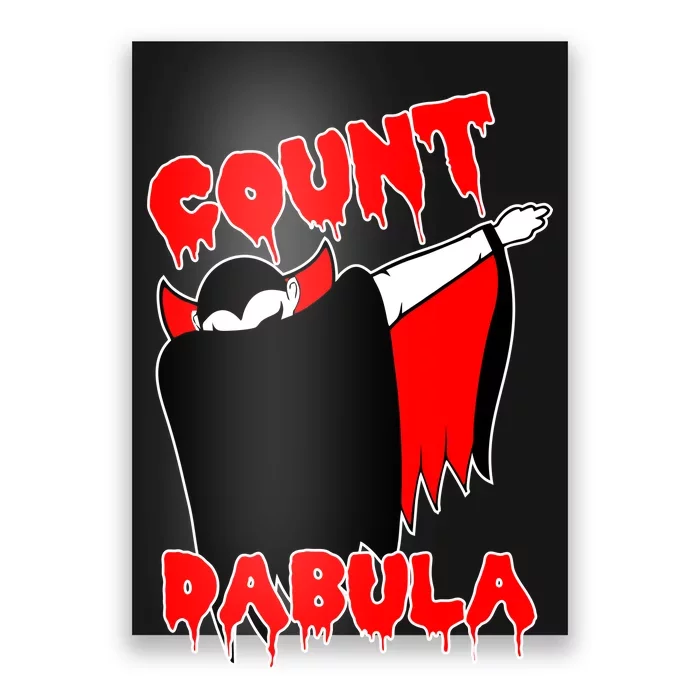 Count Dabula Bloody Vampire Halloween Poster