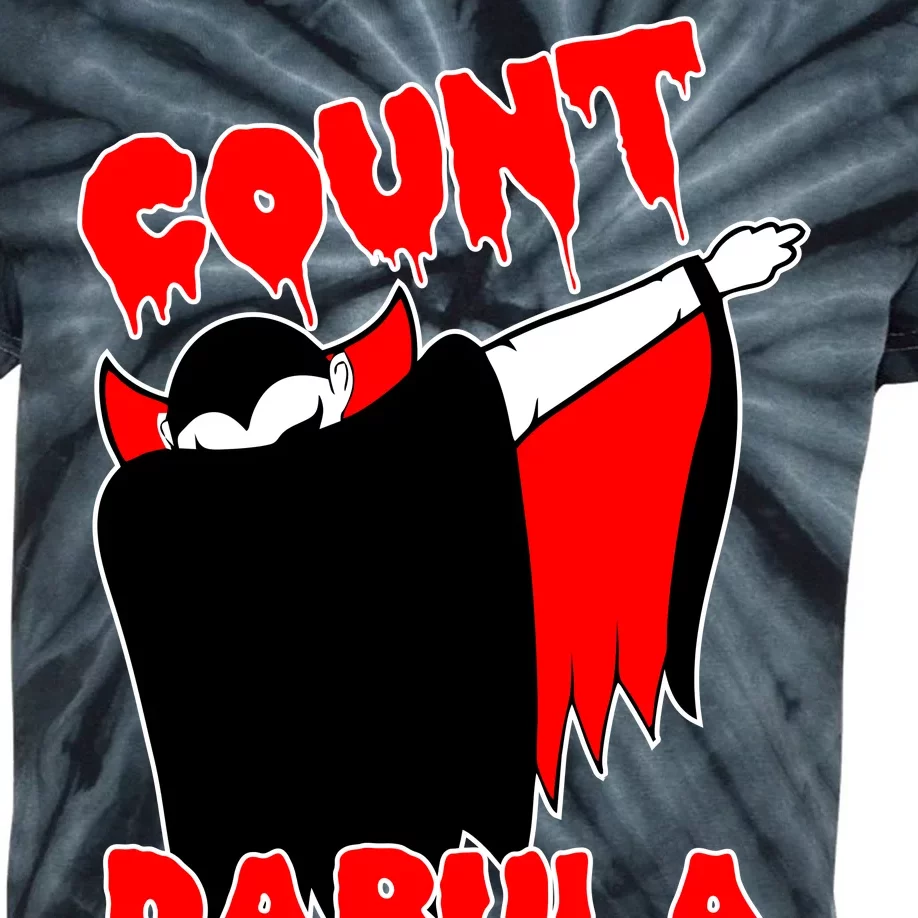 Count Dabula Bloody Vampire Halloween Kids Tie-Dye T-Shirt