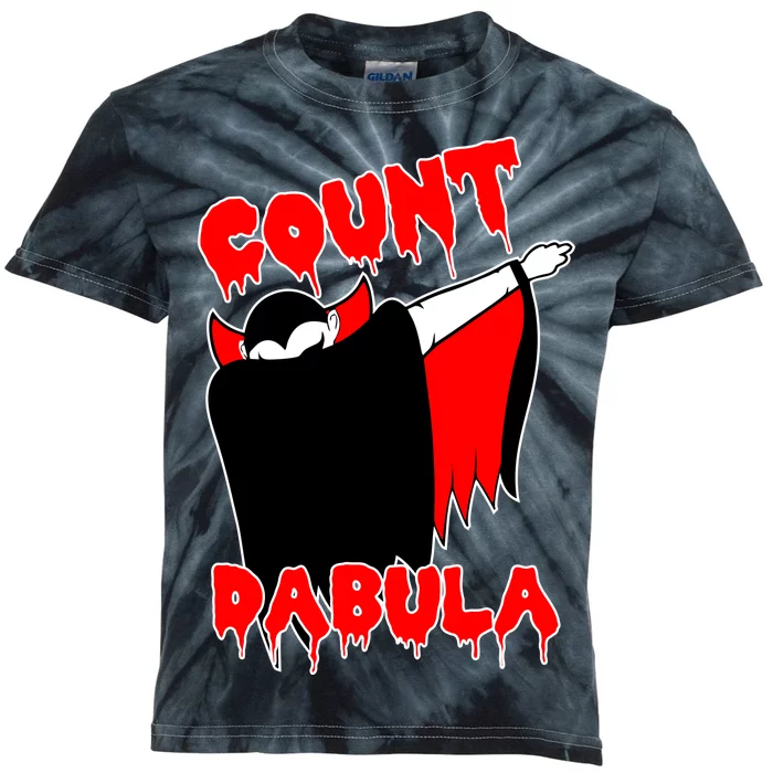 Count Dabula Bloody Vampire Halloween Kids Tie-Dye T-Shirt