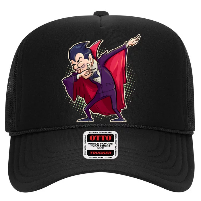 Count Dabula Dabbing Halloween High Crown Mesh Trucker Hat