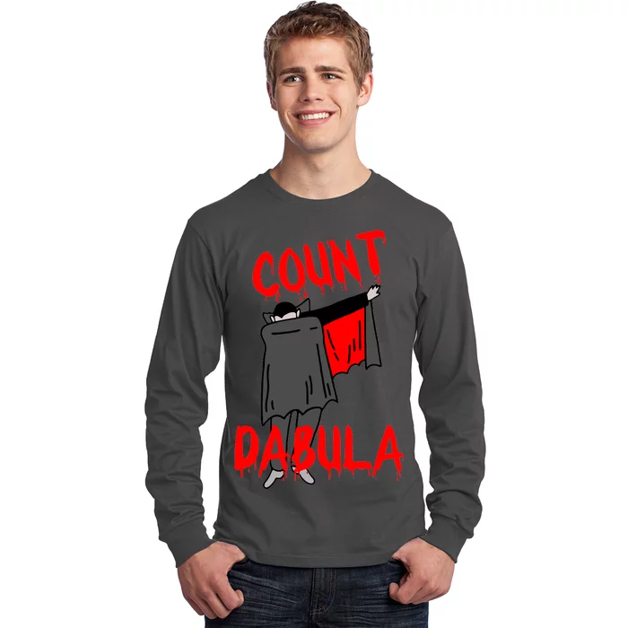 Count Dabula Dabbing Vampire Halloween Long Sleeve Shirt