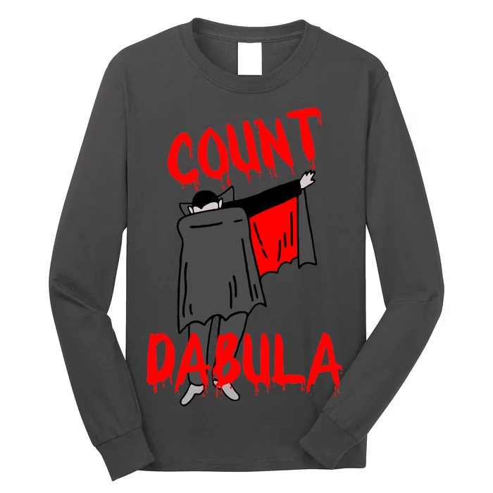 Count Dabula Dabbing Vampire Halloween Long Sleeve Shirt