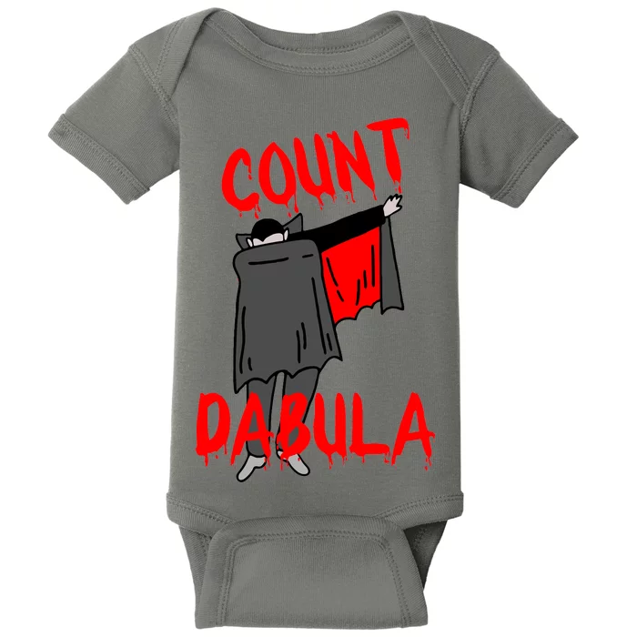 Count Dabula Dabbing Vampire Halloween Baby Bodysuit