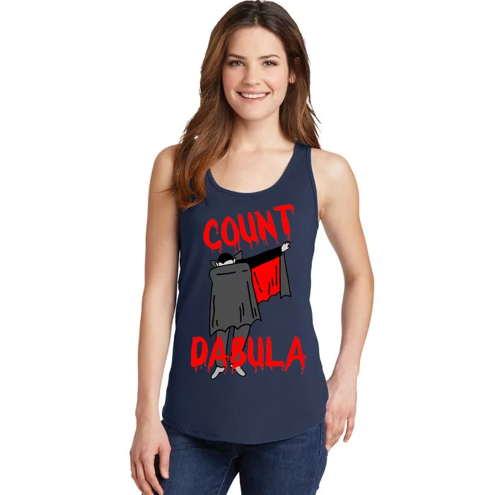 Count Dabula Dabbing Vampire Halloween Ladies Essential Tank