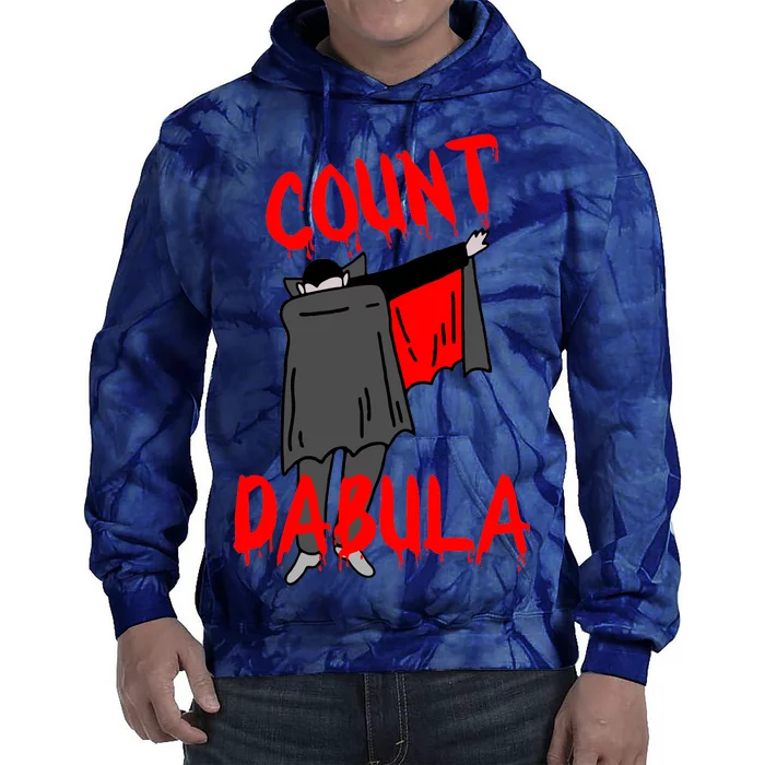 Count Dabula Dabbing Vampire Halloween Tie Dye Hoodie