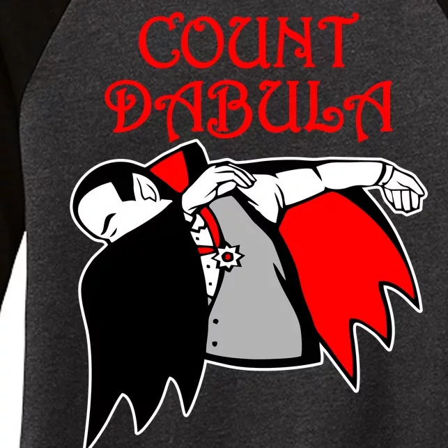 Count Dabula Halloween Women's Tri-Blend 3/4-Sleeve Raglan Shirt