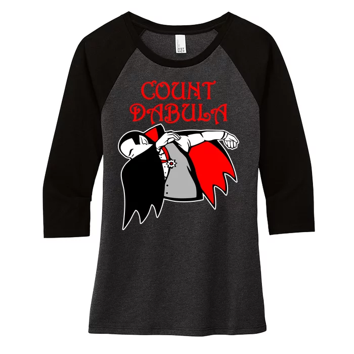 Count Dabula Halloween Women's Tri-Blend 3/4-Sleeve Raglan Shirt