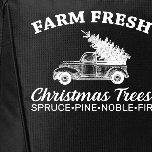 Country Farm Fresh Christmas Trees City Backpack