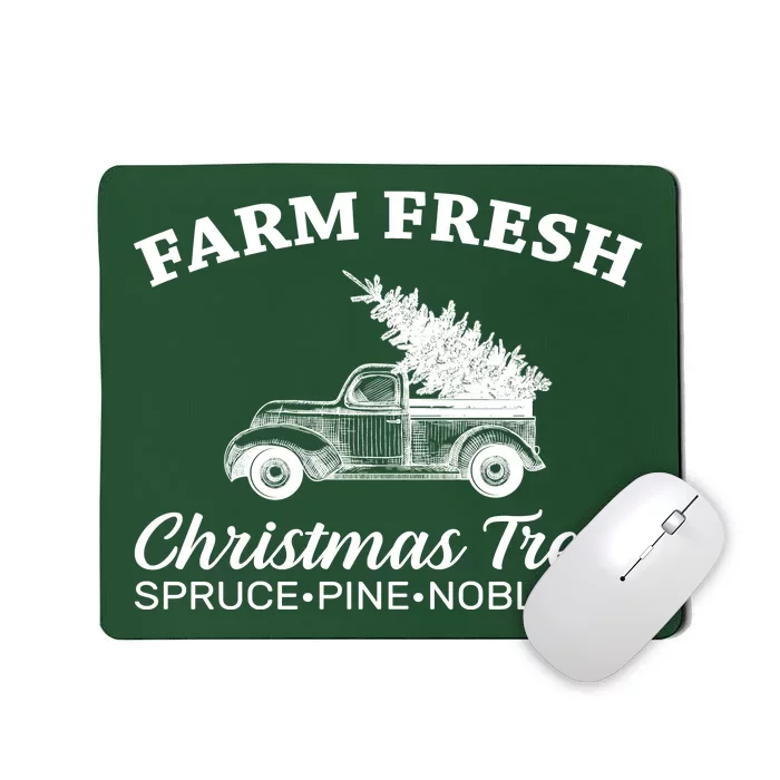 Country Farm Fresh Christmas Trees Mousepad