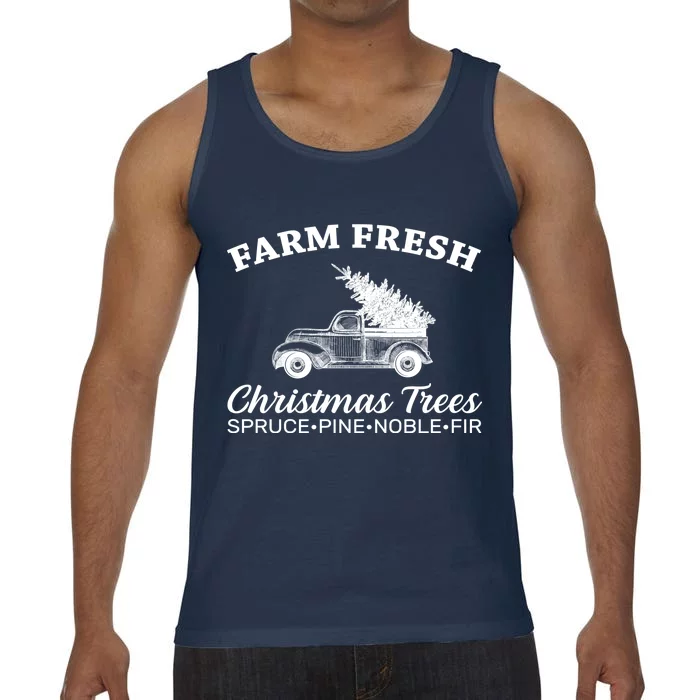 Country Farm Fresh Christmas Trees Comfort Colors® Tank Top