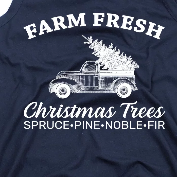 Country Farm Fresh Christmas Trees Tank Top