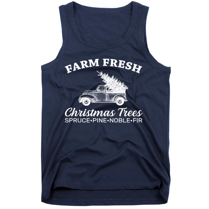 Country Farm Fresh Christmas Trees Tank Top