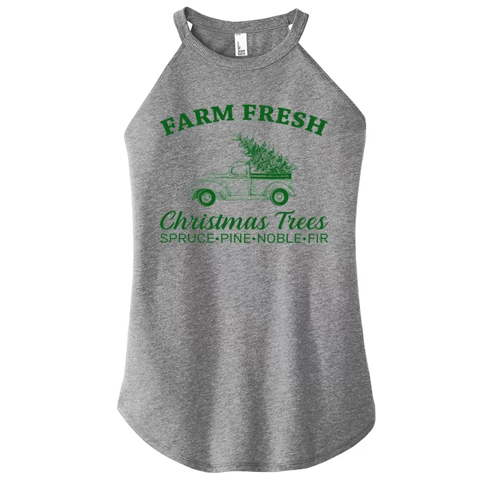 Country Farm Fresh Christmas Trees Women’s Perfect Tri Rocker Tank