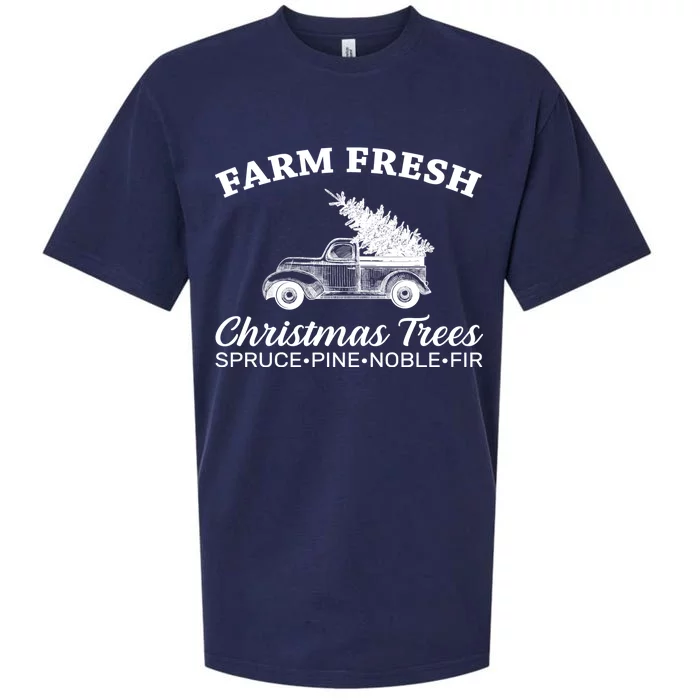 Country Farm Fresh Christmas Trees Sueded Cloud Jersey T-Shirt