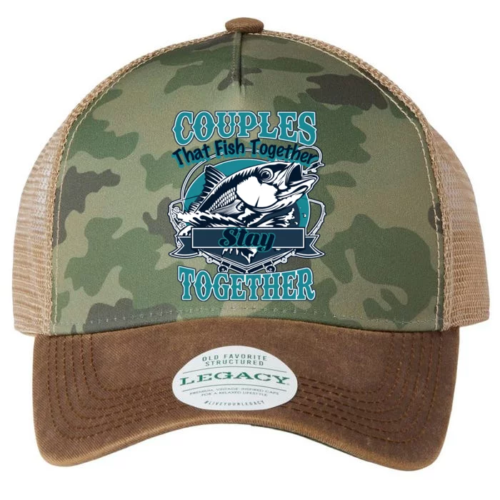 Couples The Fish Together Stay Together Legacy Tie Dye Trucker Hat