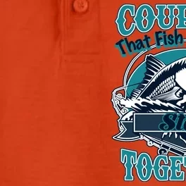 Couples The Fish Together Stay Together Dry Zone Grid Performance Polo