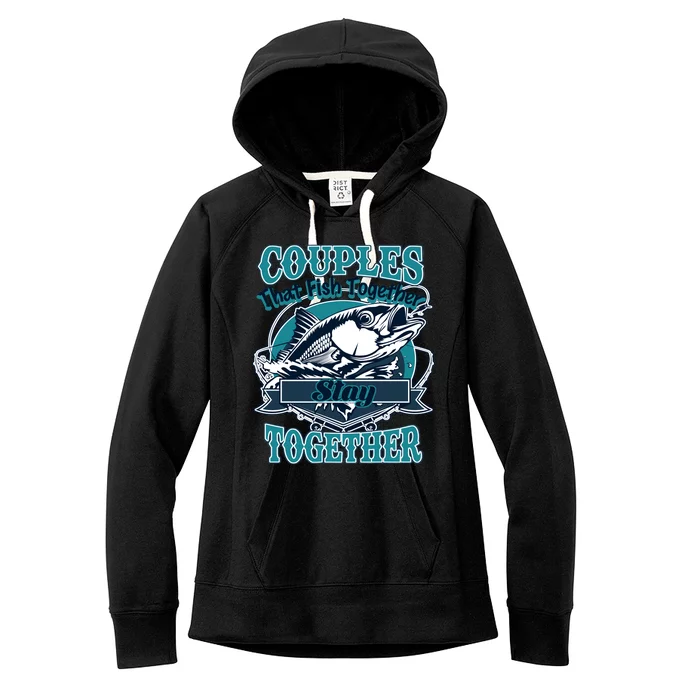 Couples The Fish Together Stay Together Women's Fleece Hoodie