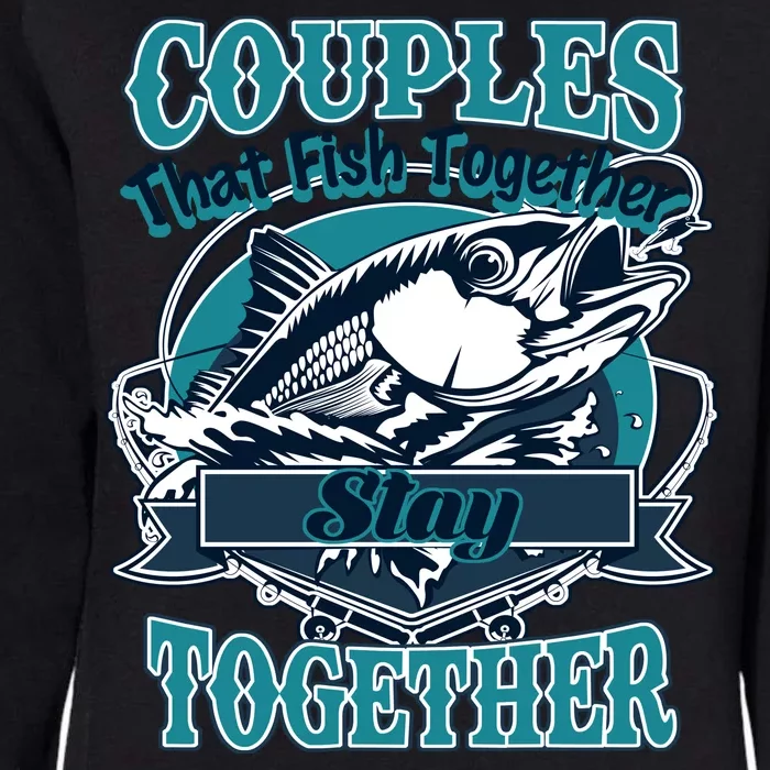 Couples The Fish Together Stay Together Womens California Wash Sweatshirt