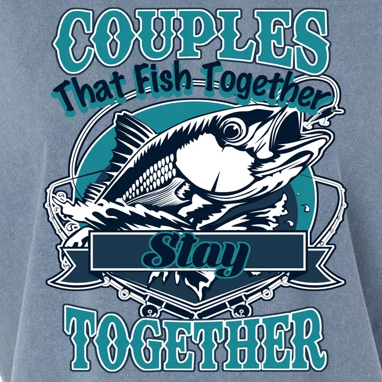 Couples The Fish Together Stay Together Garment-Dyed Women's Muscle Tee