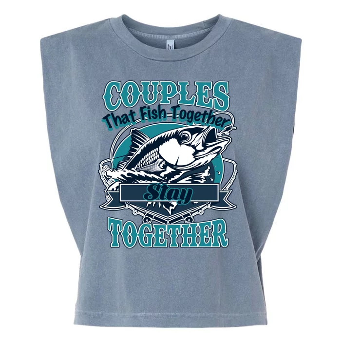 Couples The Fish Together Stay Together Garment-Dyed Women's Muscle Tee