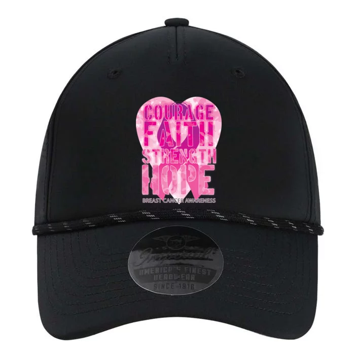 Courage Faith Strength Hope Breast Cancer Awareness Performance The Dyno Cap