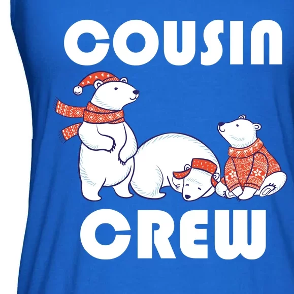 Cousin Crew Cute Polar Bears Ladies Essential Flowy Tank