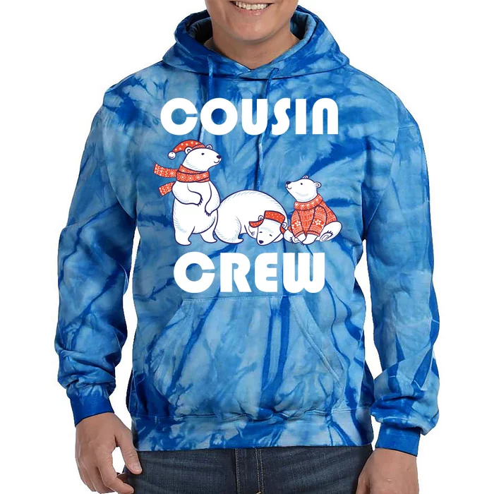 Cousin Crew Cute Polar Bears Tie Dye Hoodie