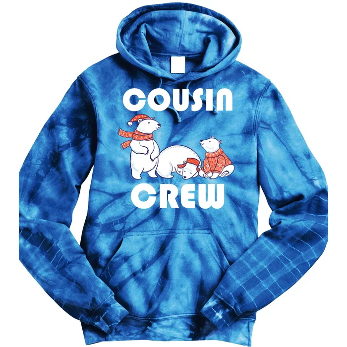 Cousin Crew Cute Polar Bears Tie Dye Hoodie