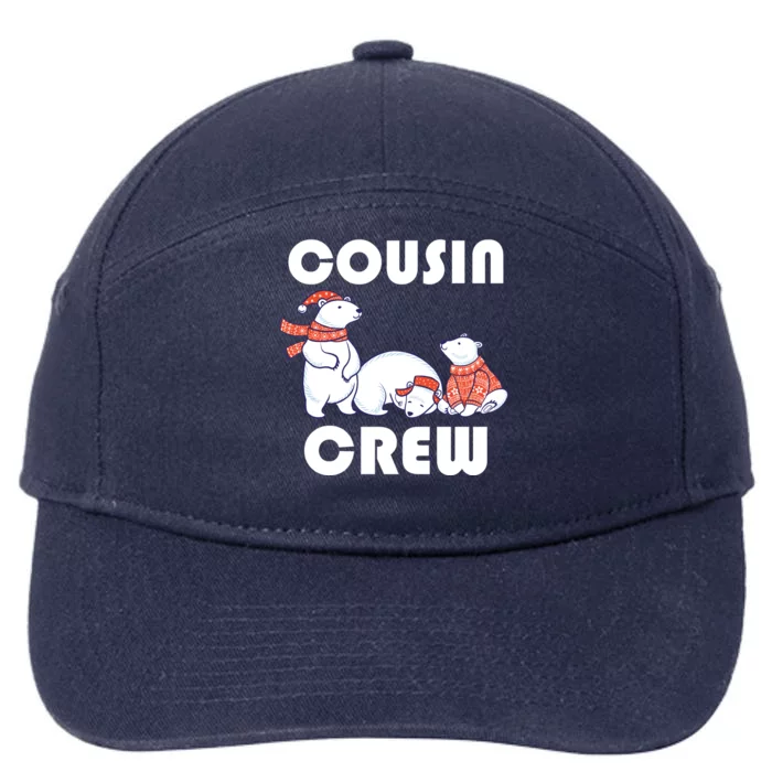 Cousin Crew Cute Polar Bears 7-Panel Snapback Hat