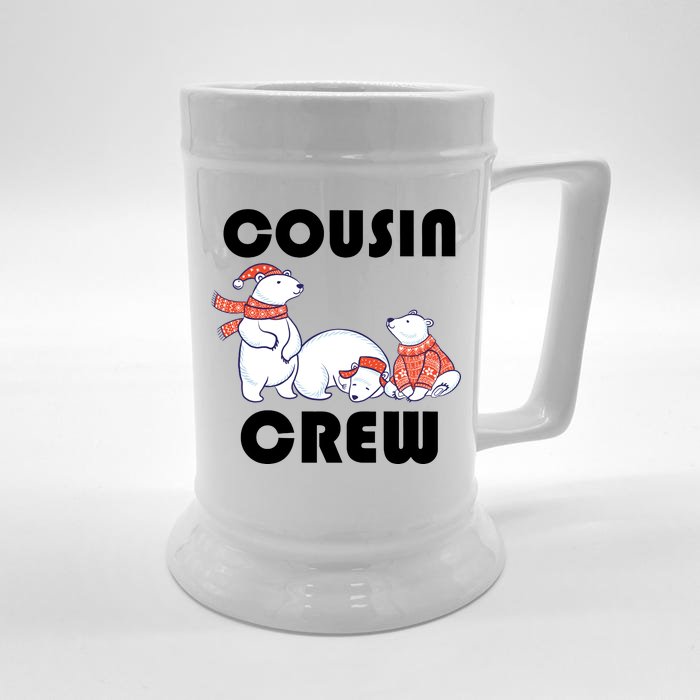 Cousin Crew Cute Polar Bears Front & Back Beer Stein