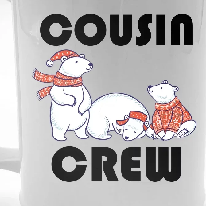 Cousin Crew Cute Polar Bears Front & Back Beer Stein