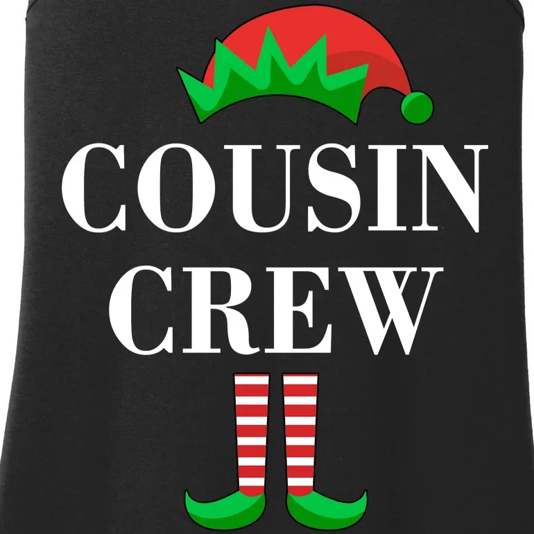 Cousin Crew Elf Family Matching Christmas Ladies Essential Tank