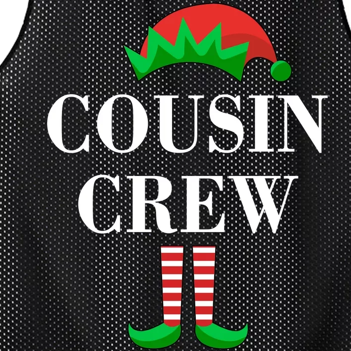 Cousin Crew Elf Family Matching Christmas Mesh Reversible Basketball Jersey Tank