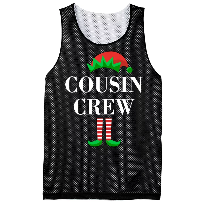 Cousin Crew Elf Family Matching Christmas Mesh Reversible Basketball Jersey Tank